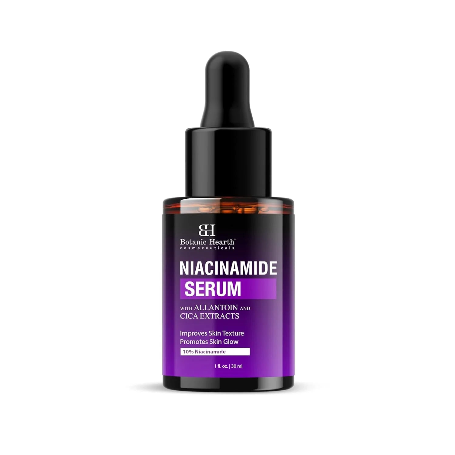 Niacinamide 10% Face Serum – Zinc PCA, Cica & Hyaluronic Acid | Minimizes Pores, Fades Dark Spots & Evens Skin Tone | All Skin Types | 1 fl oz