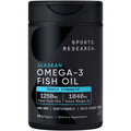 Sports Research Omega-3 Fish Oil – Triple Strength 1250mg | 60 Softgels